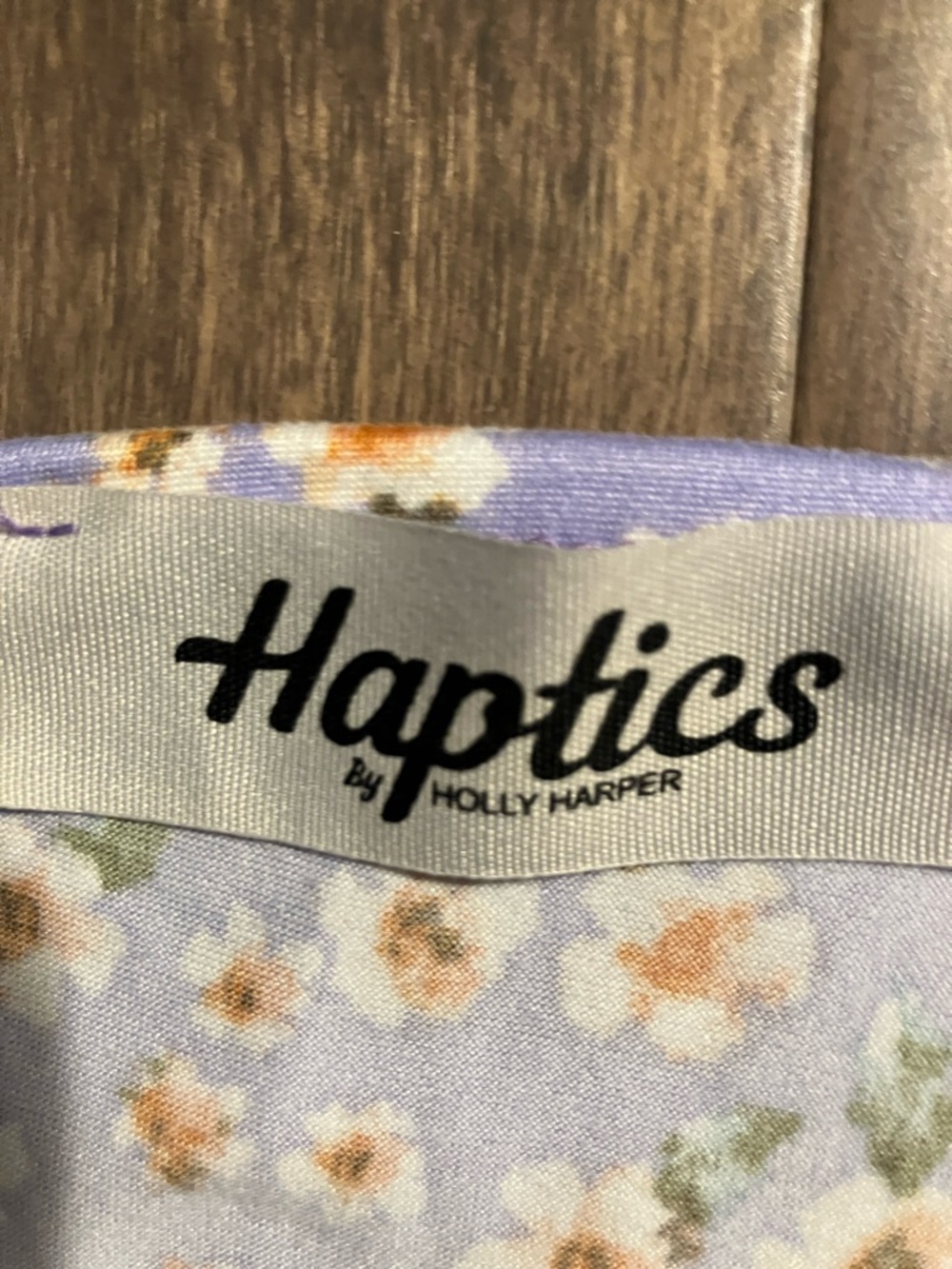 Haptics by Holly Harper Lavender Floral Midi Dress with ruffle Sleeves - Picture 2 of 7